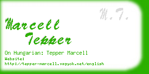 marcell tepper business card